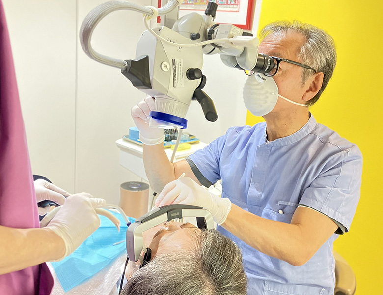 東京駅（京橋駅）徒歩2分の歯医者、精密根管治療、村岡歯科医院の補綴治療（詰め物・被せ物）