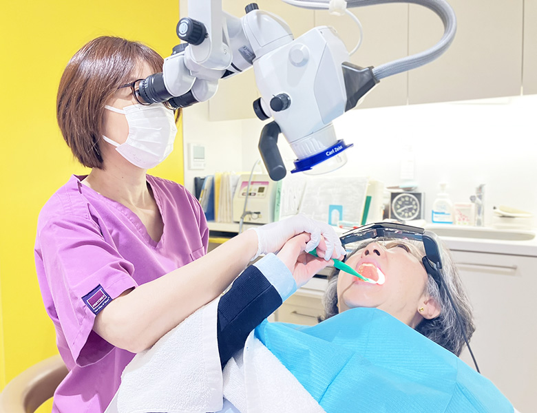 東京駅（京橋駅）徒歩2分の歯医者、精密根管治療、村岡歯科医院の歯周病治療