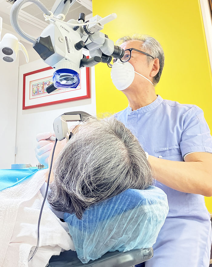 東京駅（京橋駅）徒歩2分の歯医者、精密根管治療、村岡歯科医院
